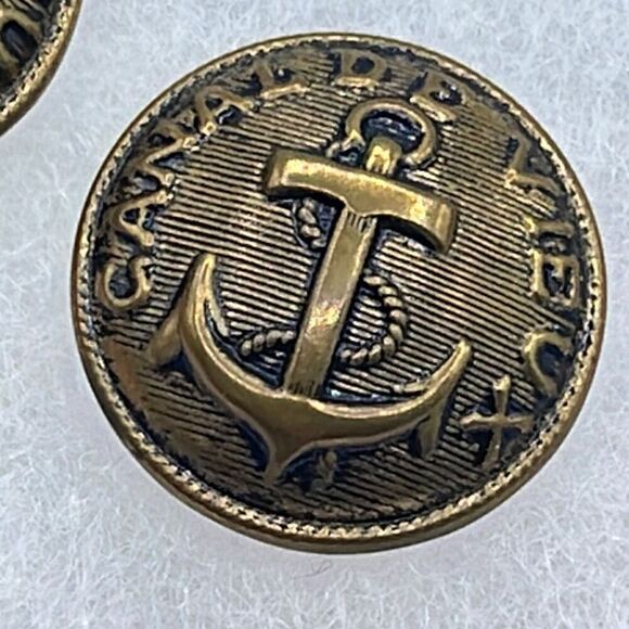 Vintage anchor and rope buttons  set of 2 - Picture 1 of 5